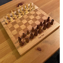 Load image into Gallery viewer, Custom 12 x 12 inch Wooden Chess Boards
