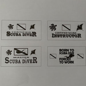 Scuba Diving License Plates