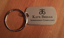 Load image into Gallery viewer, Laser Engraved Stainless Steel Key Chains